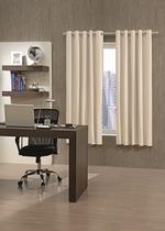 Cortina Corta Luz Plástico PVC p/ Varão 4,20x2,50m Bege/Cinza - Bella Janela Cortina Corta Luz Plástico PVC p/ Varão 4,20x2,50m Bege/Cinza - Bella Janela