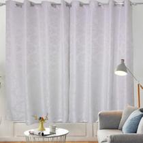 Cortina Corta Luz Quarto Sala 1,70Mx2,80M Jacquard 4 Cores Casa Dona