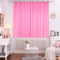 Cortina Corta Luz Quarto Sala 1,70Mx2,80M Jacquard 4 Cores Casa Dona