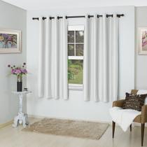 Cortina Corta Luz Uni 200x160cm Rubi Branco - Bella Janela
