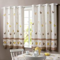 Cortina Cozinha Alegra 2,00x1,35 Galinhas - Adomes