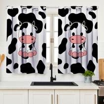 Cortina Cozinha Decoração Varao Simples Ilhos Pequena Estampada Farm House Oxford Porta Janela Pia