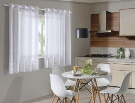 Cortina Cozinha Duplex 3,00 x 1,20 Bella Janela