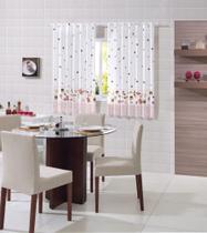 Cortina Cozinha Passabarra Luna 2,20X1,40 Poa Cake Bella - Bella Janela