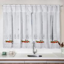 Cortina Cozinha Renda 2,80 larg X 1,50m Alt Renda Diversas