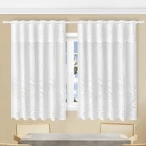 Cortina Cozinha Renda Tulipas 2,00m x 1,30m