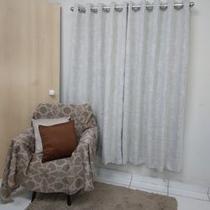 Cortina cross blackout 100% em tecido 1,80 x 2,00 - cru