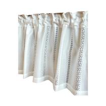 Cortina Curta De Renda Branca Moderna Luxuosa Em Gaze Para Divisória De Janela Com Design Simples Cortina Curta De Renda Branca Moderna Luxuosa Em Gaze Para Divisória De Janela Com Design Simples