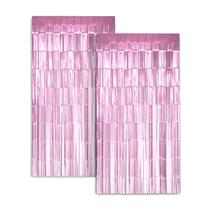 Cortina de alumínio Backdrop Zink Pink 1m x 2m para decoração de festas