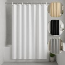 Cortina De Box Banheiro Antimofo Impermeável Plastico Grosso PVC Lisa