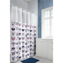 Cortina de Box Banheiro Dogs Cães Com Visor 1,35 x 2m R623G Cortina de Box Banheiro Dogs Cães Com Visor 1,35 x 2m R623G