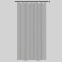 Cortina de Box Banheiro PVC Com Visor Transparente Anti Mofo Impermeável Com Ganchos Resistente