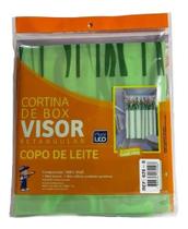 Cortina De Box Banheiro Visor Estampado E Ganchos 1,35m X 2m Cortina De Box Banheiro Visor Estampado E Ganchos 1,35m X 2m