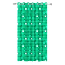 Cortina de Box Pastilha Verde c/ ilhos