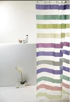 Cortina De Box PVC Geométrica 198X180cm Multicolorida