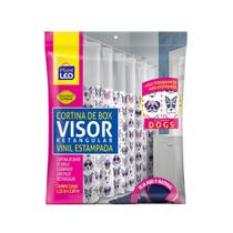 Cortina de box vinil estampada com visor 1,35x2,0 mt Cortina de box vinil estampada com visor 1,35x2,0 mt