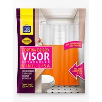 Cortina De Box Vinil Visor Retangular Lisa