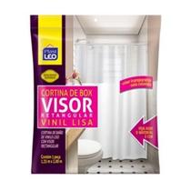 Cortina De Box Vinil Visor Retangular Lisa