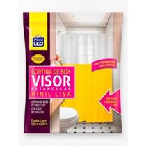 Cortina De Box Vinil Visor Retangular Lisa