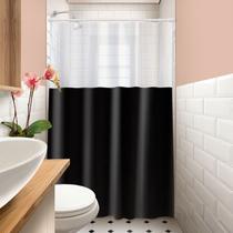 Cortina de box vinil visor retangular lisa