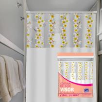 Cortina de Box Visor Retangular Vinil Jumbo - 1,80x2,00m - Plast Leo