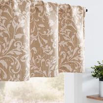 Cortina de Cenefa Jinchan Vintage Floral 40x130cm Taupe