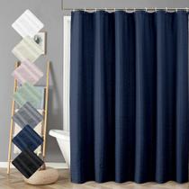 Cortina de chuveiro Aiyufeng Moga Azul marinho 210x213cm 3D texturizada Cortina de chuveiro Aiyufeng Moga Azul marinho 210x213cm 3D texturizada