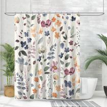 Cortina de chuveiro Amaredom Ink Floral Waterproof 180x180cm