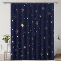 Cortina de chuveiro Amaredom Star Celestial 180x180cm com ganchos