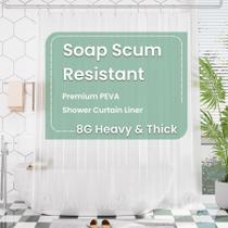 Cortina de chuveiro Amazer Bath Frosted Plastic PEVA 70x72in