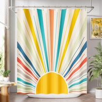 Cortina de chuveiro Amazer Bath Lavável 180x180cm Amarela Cortina de chuveiro Amazer Bath Lavável 180x180cm Amarela