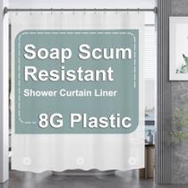 Cortina de chuveiro Amazer Bath Plastic 213,4 x 183 cm PEVA Frosted Cortina de chuveiro Amazer Bath Plastic 213,4 x 183 cm PEVA Frosted
