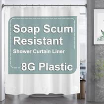 Cortina de chuveiro Amazer Bath Plastic Impermeável 180x180cm Branca Cortina de chuveiro Amazer Bath Plastic Impermeável 180x180cm Branca