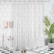 Cortina de chuveiro AmazerBath Extra Long Clear PEVA 180x230cm Cortina de chuveiro AmazerBath Extra Long Clear PEVA 180x230cm