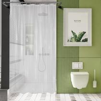 Cortina de chuveiro AmazerBath Long Stall 152x213cm PEVA Clear Cortina de chuveiro AmazerBath Long Stall 152x213cm PEVA Clear
