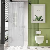 Cortina de chuveiro AmazerBath Long Stall 90x213cm Plastic Clear Cortina de chuveiro AmazerBath Long Stall 90x213cm Plastic Clear