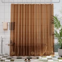 Cortina de chuveiro AmazerBath Premium EVA Clear Brown Waterproof Cortina de chuveiro AmazerBath Premium EVA Clear Brown Waterproof