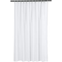 Cortina de chuveiro Amazon Basics leve de microfibra branca