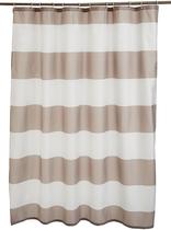 Cortina de chuveiro Amazon Basics resistente à água 180x180cm marrom claro