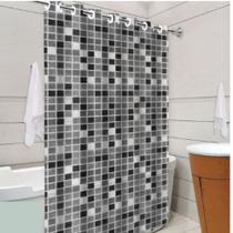 Cortina de Chuveiro Banheiro Box PVC com Ilhos Anti Mofo - Pastilha Cortina de Chuveiro Banheiro Box PVC com Ilhos Anti Mofo - Pastilha