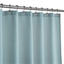 Cortina de chuveiro Barossa Design Waffle Weave 90x180cm azul