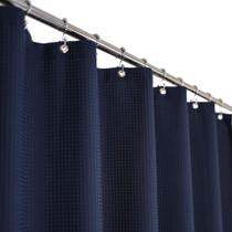 Cortina de chuveiro Barossa Design Waffle Weave 90x180cm Navy