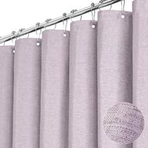 Cortina de chuveiro BTTN Lavanda Linho Texturizada Impermeável 182x182cm Cortina de chuveiro BTTN Lavanda Linho Texturizada Impermeável 182x182cm