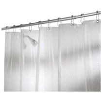 Cortina de chuveiro de chuva InterDesign 183x183 cm sem PVC transparente