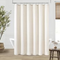 Cortina de chuveiro DUKIYO Cute Cream Linen 190x190 cm Repelente de Água