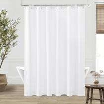 Cortina de chuveiro DUKIYO White Linen 230x228cm repelente de água