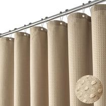 Cortina de chuveiro Dynamene Waffle Weave 150x180cm bege/cáqui Cortina de chuveiro Dynamene Waffle Weave 150x180cm bege/cáqui