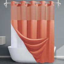 Cortina de chuveiro EUTXL Coral Hotel 180,5 x 188 cm Waffle Texturizada Cortina de chuveiro EUTXL Coral Hotel 180,5 x 188 cm Waffle Texturizada
