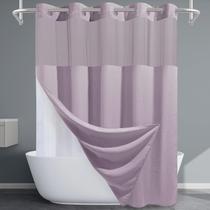 Cortina de chuveiro EUTXL Lavender No Hook Waffle Weave 230GSM Cortina de chuveiro EUTXL Lavender No Hook Waffle Weave 230GSM