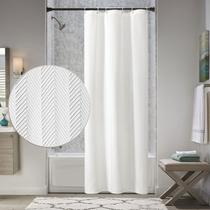 Cortina de chuveiro Gibelle Small Stall 90x180cm 3D gravada em branco